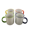 Alta calidad de dos colores personalizados 11 oz sublimación en blanco Color de porcelana dentro de la taza